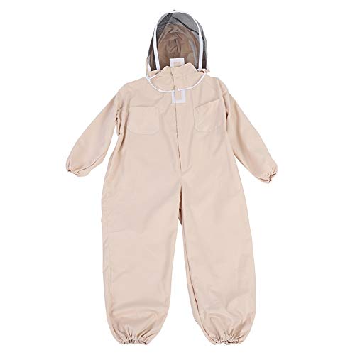 Rockyin Professional Beekeeping Protective Full Body Jacket Smock Suit(XL)