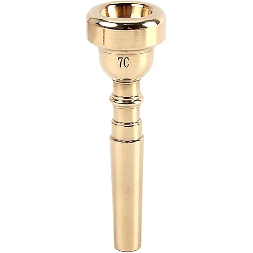 ASQzhuLIWing Performance universal del instrumento de trompeta de la boca 7C Golden 7c Bouth Buzzing adecuado para principiantes y jugadores profesionales Band de la escuela Niños