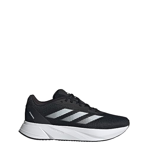 adidas Women's Duramo SL Running Sneaker, Black/White/Carbon, 9.5