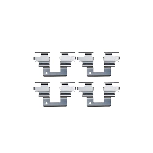 Image of Detroit Axle - Rear Brake Pads for 2003-2008 Honda Pilot, 2002-2004 Odyssey, 2001-2006 Acura MDX, Ceramic Brake Pads w /Hardware Replacement