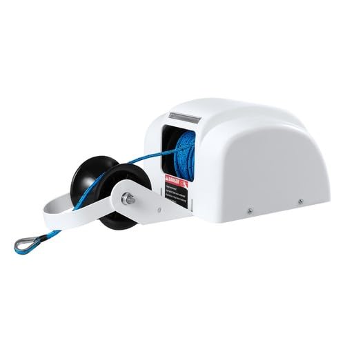 Anker Seilwinde Elektrische Ankermaschine Freifall-Elektroankerwinde FüR Salzwasserboote Mit Funkfernbedienung Ankerwinde Salzwasserboot Mit Fernbedienung Winde Salzwasser Fernbedienu 45LBS 20Kg 12V
