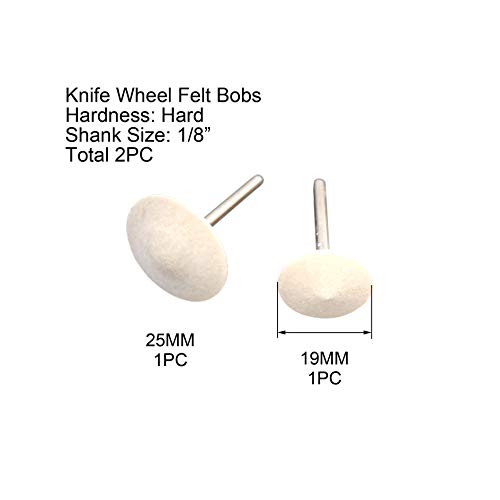 Purui 50Pcs Polishing Buffing Wheels Wool Felt Bobs Dremel Polishing Kit Rotary Tool Accessories With 1/8 Inch Shank #TOP5