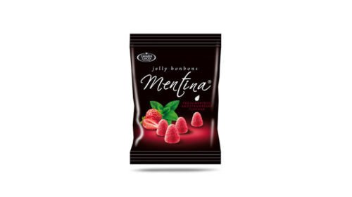 Jelly Bombons MENTA CON FRESA, paquete gominolas 90g