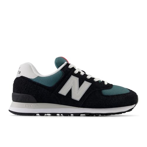 New Balance New Balance Unisex 574 V2 History Sneaker,Black/Grey Matter,Men 10.5 / Women 12
