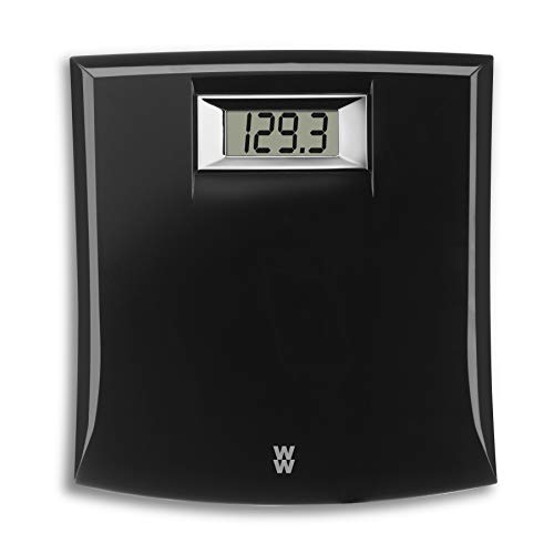 Ww Scales By Conair Digital Precision Bathroom Scale, 330 Lb. Capacity, Black #TOP5
