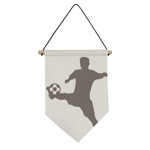 Drapeau de football en toile cadeau pour fan de sport