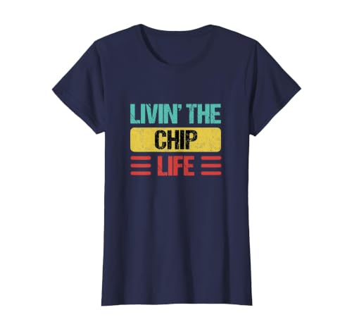 Chip Name T-Shirt, Women, Navy Blue, 3X-Large