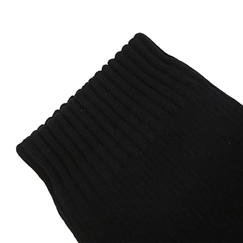 Meias quentes à prova d'água, meias quentes de algodão respirável para esqui e montanhismo (preto)
