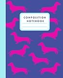 Dachshund Composition Notebook: Wide-Ruled, 7.5 x 9.25, 150 Pages: For kids, teens, and adults (Composition Notebooks)