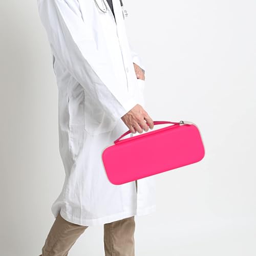 Image of Stethoscope Case for 3M Littmann Classic III Monitoring /Lightweight II S.E /Cardiology IV Diagnostic /for MDF Acoustica Stethoscopes, Holder for Nurse Doctor Essentials & Medical Accessories, Rose Red