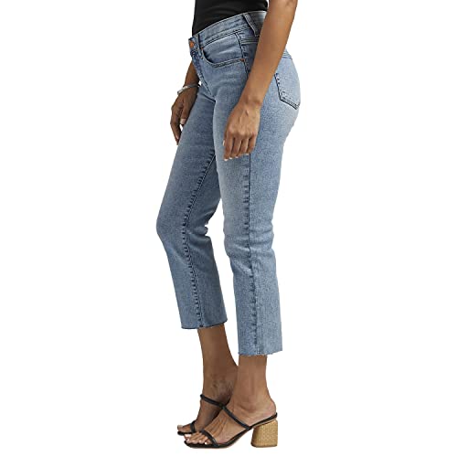Jag Jeans Women's Ruby Mid Rise Straight Cropped Jeans2