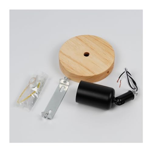Lámpara de pared moderna de madera para iluminar zonas oscuras con estilo retro 6