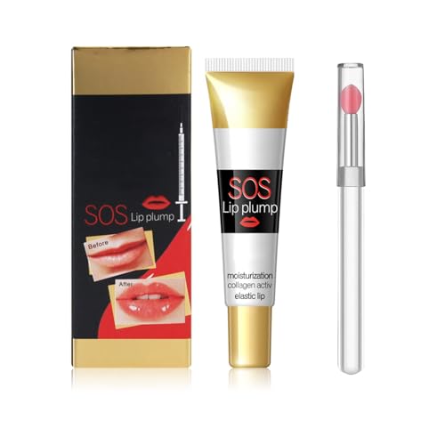 Rostblant Lip Plumper Serum,Mit einem Lippenpinsel, Moisturize, Lip Repairing,Lipgloss mit Plumper Effekt,Glänzender Lip Plumper Extremes Volumen, Lip Plumper Essence,Lip Maximizer lipstick (21)