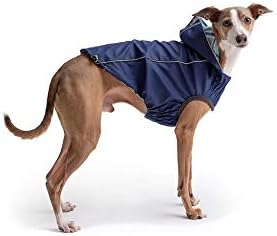 GF Pet Navy Reversible Elasto-Fit Dog Raincoat, X-Large