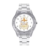 Ho letto il capitolo finale che Dio vince la vigilanza di affari degli uomini Orologi da polso in acciaio inossidabile Orologi personalizzati per le donne