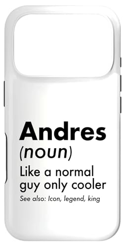 Andres Like A Normal Guy Only Cooler Legend King �t�@�[�X�g�l�[�� �X�}�z�P�[�X iPhone 17 Pro �p
