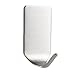 [8 Pack] Self Adhesive Hook, Cozime Bathroom 3M Self Adhesive Hook Bathroom 3M Self Adhesive Hook for Towel and Robe, Brushed Stainless Steel, No Drilling Holes, Brushed Stainless Steel, Heavy Duty