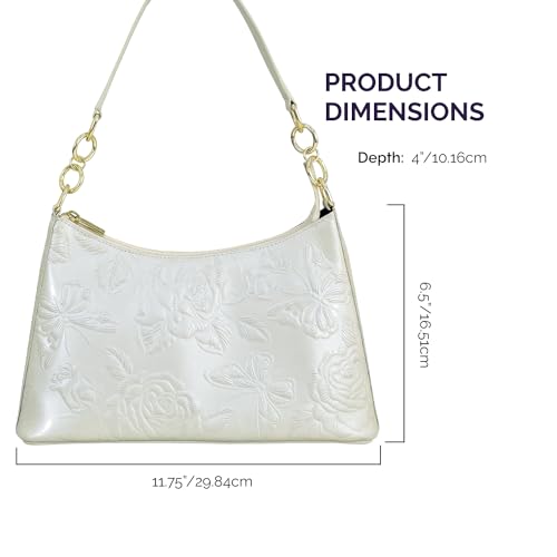 Image of Anuschka Women's Original Hand-Painted Genuine Leather Hobo with Chain Strap