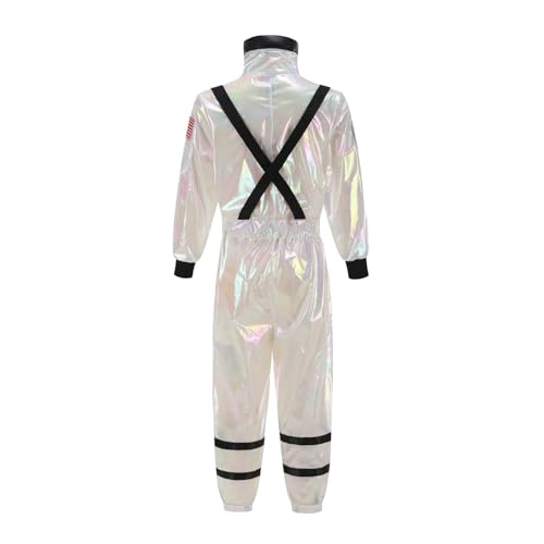 Disfraz infantil de astronauta blanco NASA talla S miniatura 2