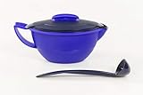Original Tupperware Tupperware Thermo-Duo Sauciere 400 ml blau servieren + Löffel Iso-Duo