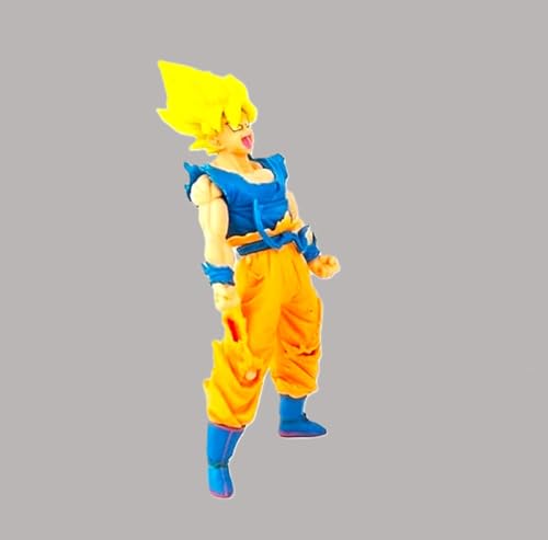 Image of Awestuffs Gokuu Super Saiyan I Large Action Figure Limited Edition Figure Manga Toy Collectible (Gokuu Super Saiyan I Angry)