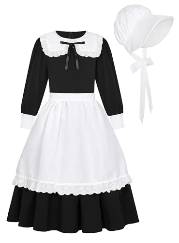 Disfraz Colonial Pioneer para Niñas miniatura 2