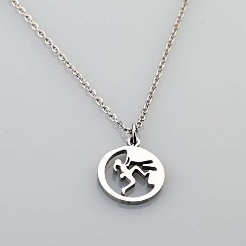FUSTMW Climber Necklace Gift Climbing Necklace for Girls Climbing Lovers Gifts Climbing Pendant Jewelry3