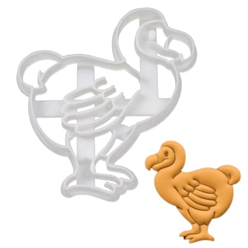 BAKERLOGY Dodo Bird Cookie Cutter - Detailed Biscuit Cutter Design for Baking and Crafts, Ideal on Fondant, Dough, Clay