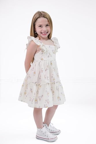 Disney Junior Square Neck Ruffle Dress Infant to Big Kid Sizes (12 Months - 10-12)2