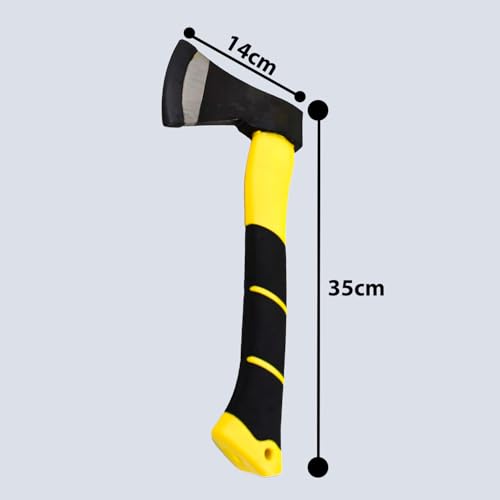 Image of Oblivion Axe Tool 537 gm - Gardening Tools Hatchet Axe, Fiberglass Body with Rubberized Handle, Wood Cutting Camping & Safety Kulhadi, Durable Pick Axe for Garden, Outdoor & Survival Use (Pack of 1)