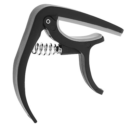 UPKOCH フォークギターのカポタスト guitar gitar rhythm ベースギター コードカポ エレキギター チューナーギター アコースティックカポ プラスチック Black