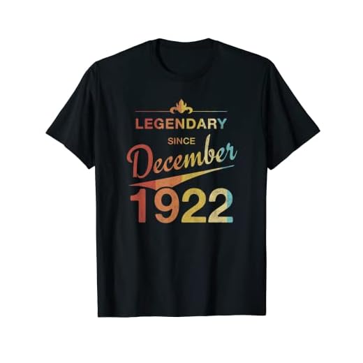 100 cumpleaños Nacido en Diciembre de 1922 Vintage 100 años Camiseta