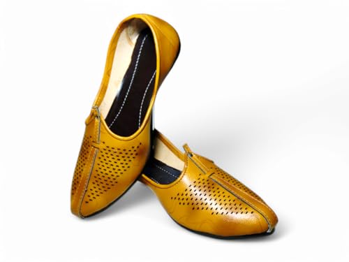 Image of Vestra Aura Ventura Men's Ethnic Mojari Premium Handmade Traditional Footwear Laser Cuts