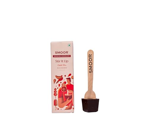 Image of SMOOR Stir-it-Up 55% Dark Hot Chocolate Cubes 30g | DIY dissolvable hot chocolate on a stick | Hot chocolate (Pack of 3)