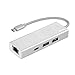 Price comparison product image Hama | USB 3.1 Type C Hub | 3 Parts, with LAN Port 2 x USB A/1x USB, 5Gbps Super-speed; 1000 Mbit/s Ethernet, PC/Mac/Laptop/Tablet with USB/Thunderbolt 3 | External USB Splitter Hub Multi