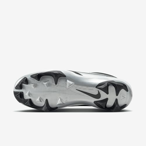 Nike Alpha Menace Strong Men's Football Cleats (II5139-010, Black/Metallic Silver/White) - Image 3