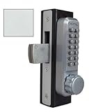 Lockey 2900-WH Mechanical Keyless Narrow Stile Deadbolt - White