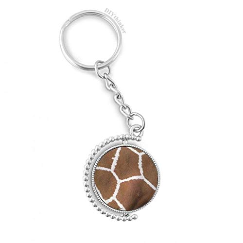 Girafe Plume Anneau rotatif pour clés motif abstrait multicolore au quotidien