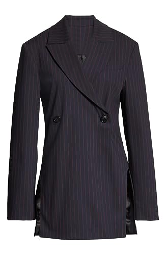 Veste blazer à rayures femme deux boutons silhouette affinée pour mariage
