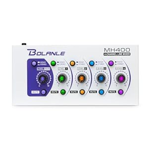 【4-channel line mixing】Combine up to four stereo line-level sources into one output for a cleaner sub-mix. Ideal for keyboards, synths, drum machines, media players and guitar or bass effects units. 【Low-noise audio path】Built with a JRC audio chip a...
