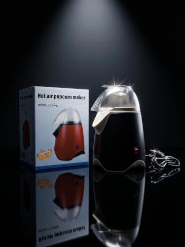 Image of Aluminum Popcorn Making Machine and Use Electric Big Popcorn Machine Automatic Household Electric Instant Popcorn Maker Stylish Design (Black Popcorn Maker)