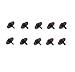 Mercedes (1984+) undercar engine shield Screw (set 10)