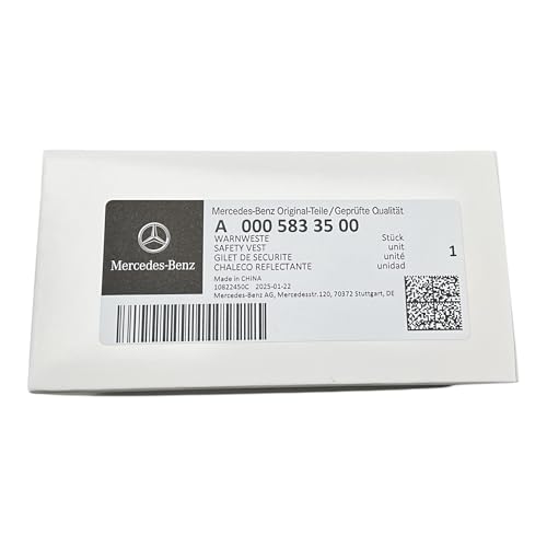 Gilet de sécurité auto jaune fluorescent ECE compact Mercedes-Benz