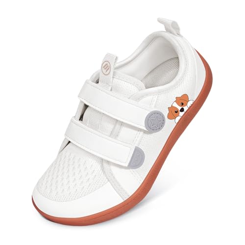 Barefoot Shoes for Toddlers Kids,Wide Toe Box Minimalist Sneakers Boys Girls Lightweight Breathable Walking Shoes AB Design