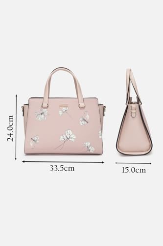 Image of Women Pink Print Casual Handbag