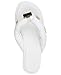 Karl Lagerfeld Paris Women's Ceejay Thong Flip Flop with Pins Slide Sandal, Bright White, 6