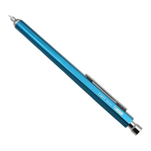 Image of OHTO GS01 Ballpoint Pen 0.7mm Medium Tip Black Ink | Blue Metal Body | Smooth Writing Japanese Pen for Office & Professional Use Made In Japan