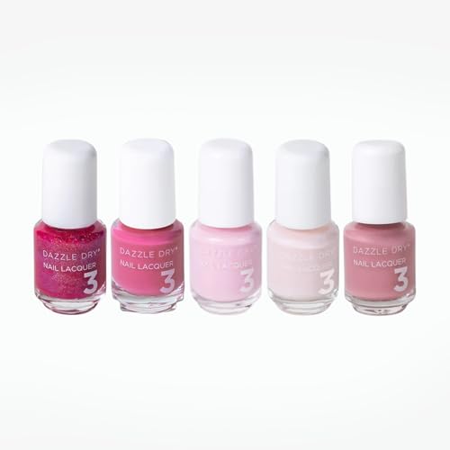 Dazzle Dry Mini Flight - Best of Pinks - 5 Mini Lacquers