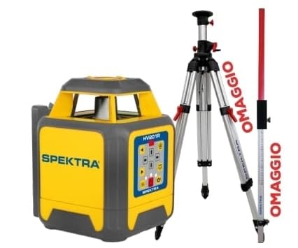 Laser spektra hv 201 r completo di asta ricevitrice e treppiede professionale
