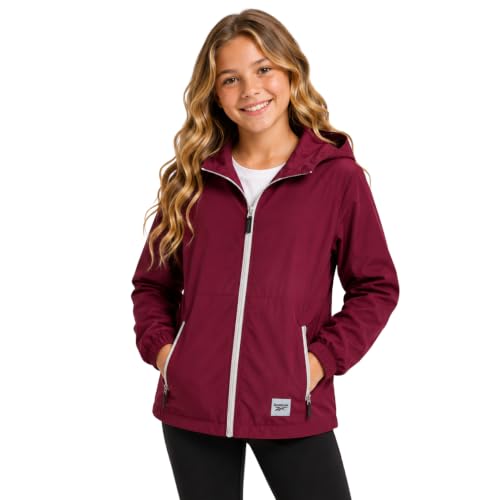 Coupe-vent Reebok fille : veste isolante légère et imperméable à capuche